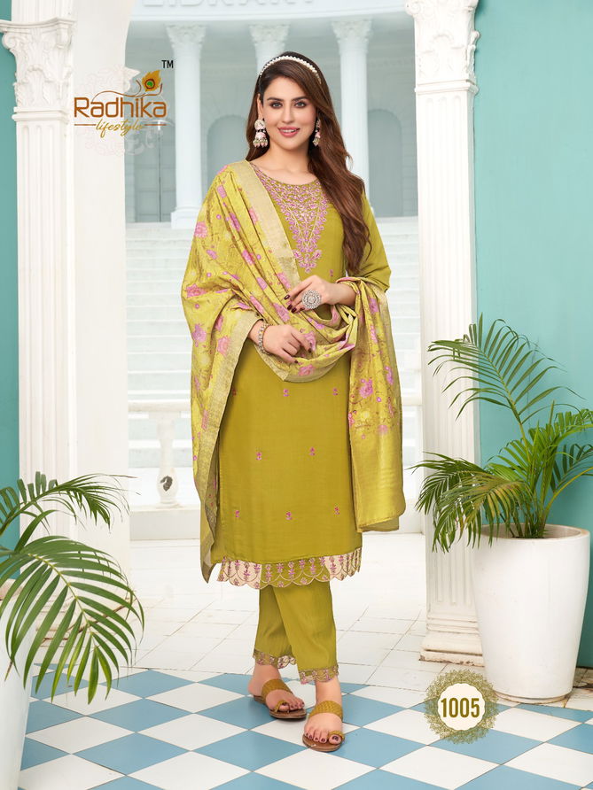 Kasturi Vol 1 By Radhika Embroidery Readymade Suits Catalog